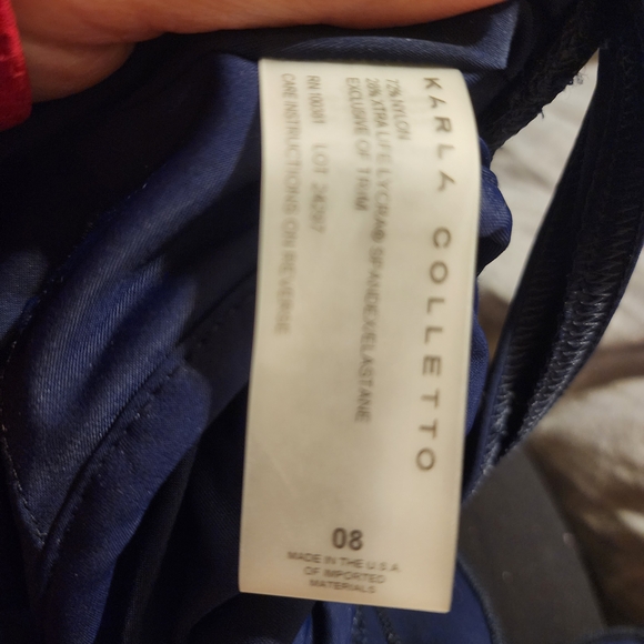 D7 - Karla Colletto One Piece,Luxury Swimwear, Twist Front, - Picture 3 of 3